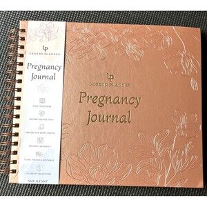 Legend Planner Pregnancy Journal & Memory Book 11 in. x 9 1/2 in Rose Gold